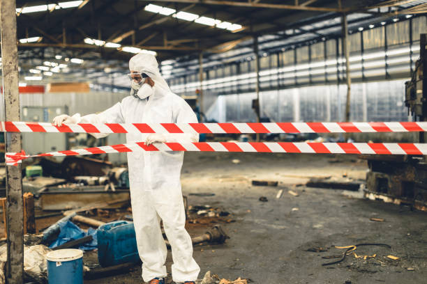 Professional Biohazard technician working in Portland, OR
